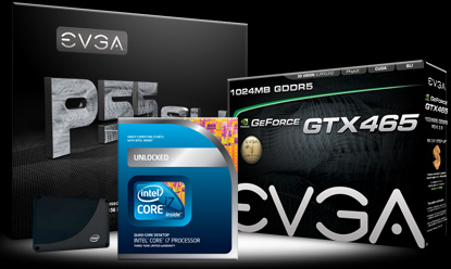 Intel SSD, EVGA motherboard and GTX 465