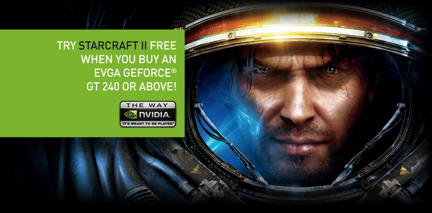 Try StarCraft II with EVGA