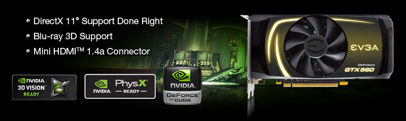 GTX 560 Series Specs