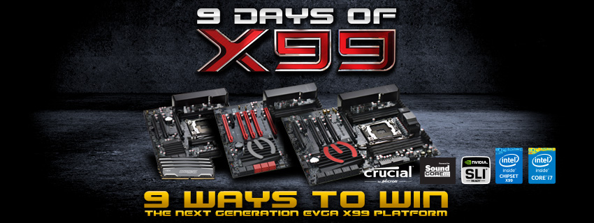 9 Days of X99 Promo Header