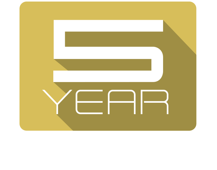 5 Year Warranty