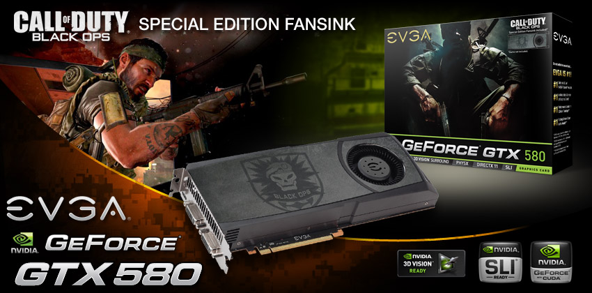 EVGA Articles EVGA GTX 580 COD Black Ops Edition