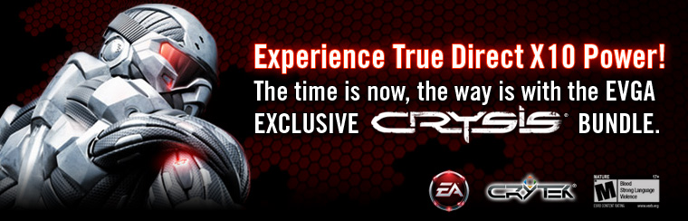 EXCLUSIVE CRYSIS BUNDLE WITH EVGA