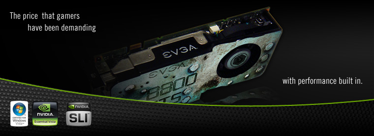 The EVGA 8800 GTS BUILT TO GAME!