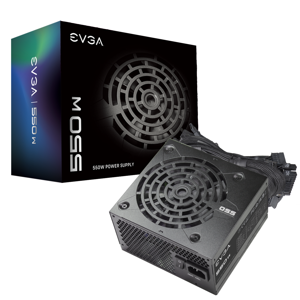 EVGA 550 N1, 550W, 2 Year Warranty, Power Supply 100-N1-0550-L1