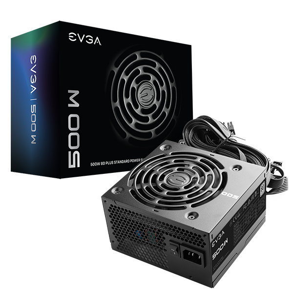 EVGA 500 W1, 80+ WHITE 500W, 3 Year Warranty, Power Supply 100-W1-0500-KR