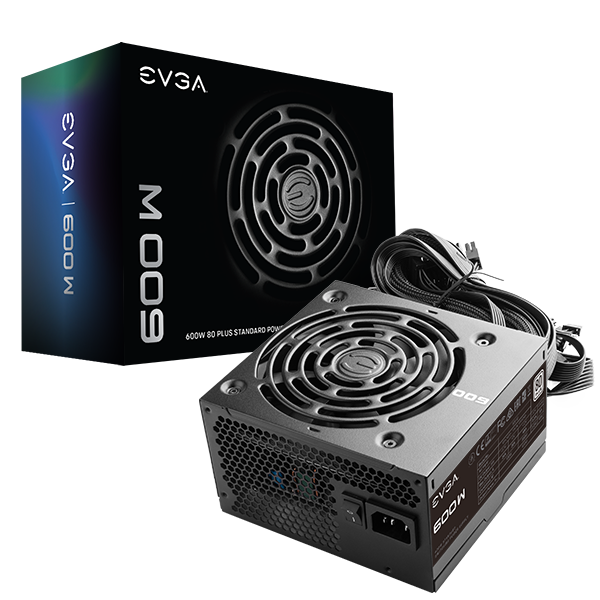 EVGA 600 W1, 80+ WHITE 600W, 3 Year Warranty, Power Supply 100-W1-0600-K1