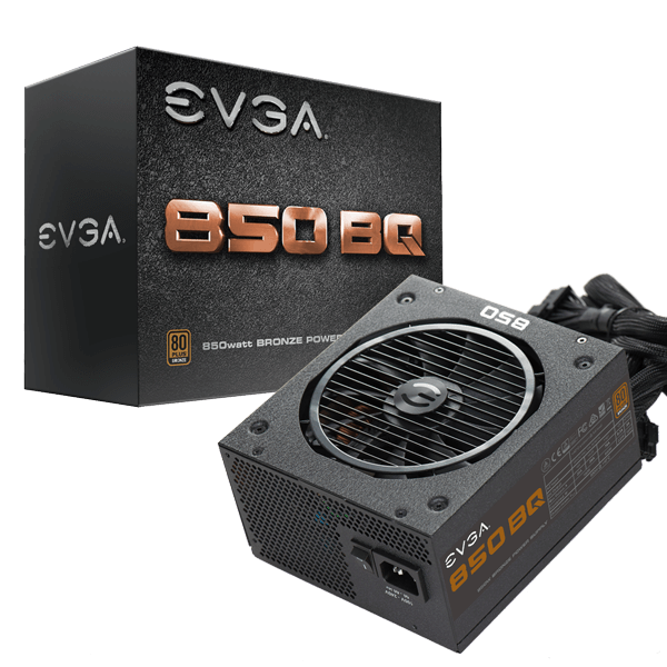 EVGA 850 BQ, 80+ BRONZE 850W, Semi Modular, 5 Year Warranty, Power Supply 110-BQ-0850-V1