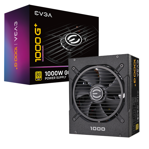 EVGA SuperNOVA 1000 G+, 80 Plus Gold 1000W, Fully Modular, FDB Fan, 10 Year Warranty, Includes Power ON Self Tester, Power Supply 120-GP-1000-X1