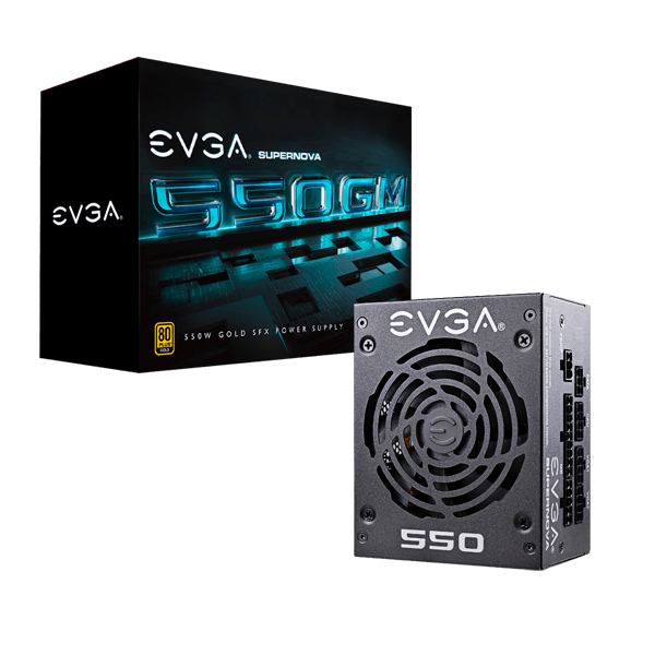 EVGA SuperNOVA 550 GM, 80 Plus Gold 550W, Fully Modular, ECO Mode with DBB Fan, 7 Year Warranty, Includes Power ON Self Tester, SFX Form Factor, Power Supply 123-GM-0550-Y1