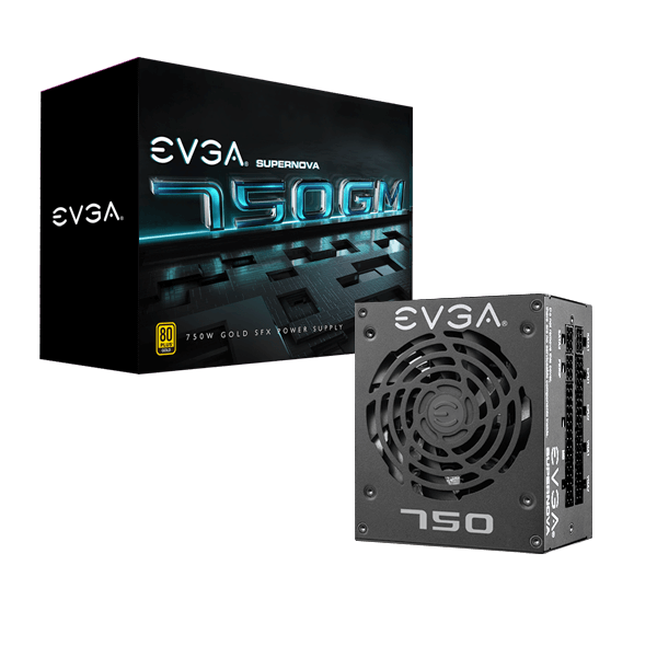EVGA SuperNOVA 750 GM, 80 PLUS Gold 750W, Fully Modular, ECO Mode with FDB Fan, 10 Year Warranty, Includes Power ON Self Tester, SFX Form Factor, Power Supply 123-GM-0750-X1