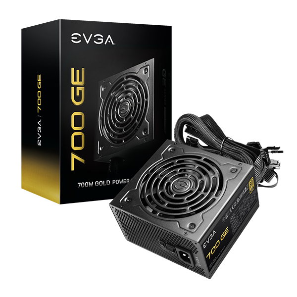 EVGA 700 GE, 80 Plus Gold 700W, Eco Mode, 5 Year Warranty, Power Supply 200-GE-0700-V1