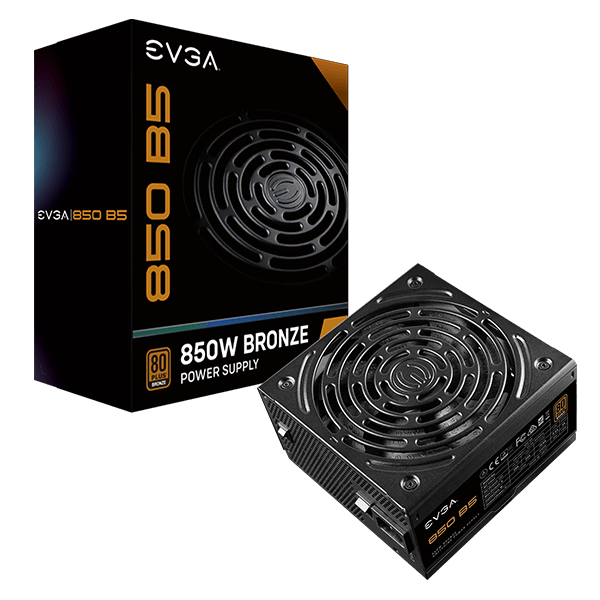 EVGA 850 B5, 80 Plus BRONZE 850W, Fully Modular, EVGA ECO Mode, 5 Year Warranty, Compact 150mm Size, Power Supply 220-B5-0850-V1