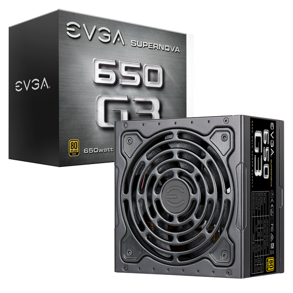 EVGA SuperNOVA 650 G3, 80 Plus Gold 650W, Fully Modular, Eco Mode with New HDB Fan, 7 Year Warranty, Includes Power ON Self Tester, Compact 150mm Size, Power Supply 220-G3-0650-Y1