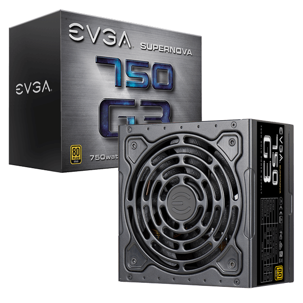 EVGA SuperNOVA 750 G3, 80 Plus Gold 750W, Fully Modular, Eco Mode with New HDB Fan, 10 Year Warranty, Includes Power ON Self Tester, Compact 150mm Size, Power Supply 220-G3-0750-X1