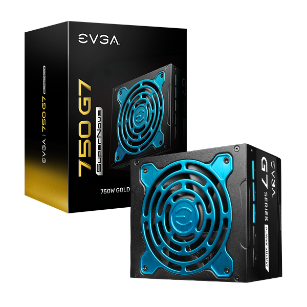 EVGA SuperNOVA 750 G7, 80 Plus Gold 750W, Fully Modular, Eco Mode with FDB Fan, 10 Year Warranty, Includes Power ON Self Tester, Compact 130mm Size, Power Supply 220-G7-0750-X1