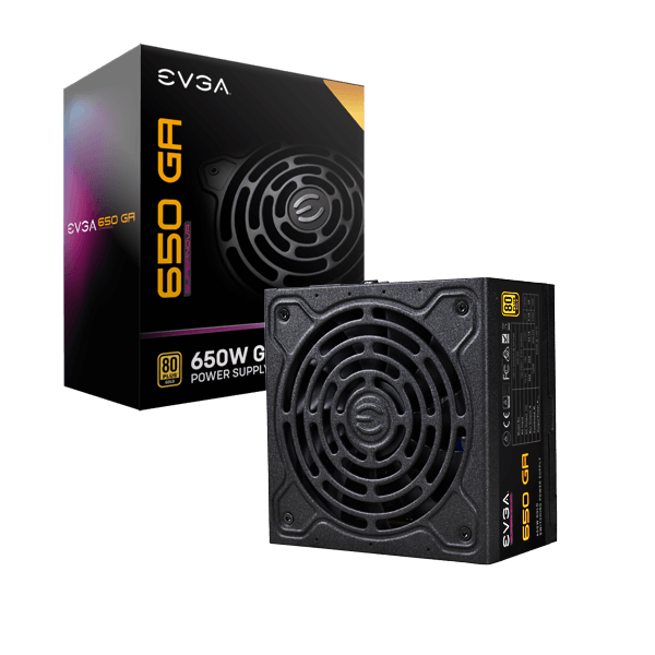 EVGA SuperNOVA 650 GA, 80 Plus Gold 650W, Fully Modular, Eco Mode, 10 Year Warranty, Includes Power ON Self Tester, Compact 150mm Size, Power Supply 220-GA-0650-X1