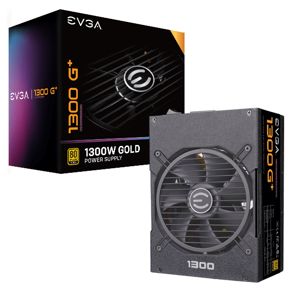 EVGA SuperNOVA 1300 G+, 80+ GOLD 1300W, Fully Modular, 10 Year Warranty, Includes FREE Power On Self Tester, Power Supply 220-GP-1300-X1
