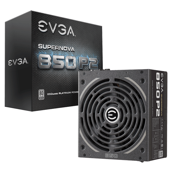 EVGA SuperNOVA 850 P2, 80+ PLATINUM 850W, Fully Modular , EVGA ECO Mode, 10 Year Warranty , Includes FREE Power On Self Tester Power Supply 220-P2-0850-X1