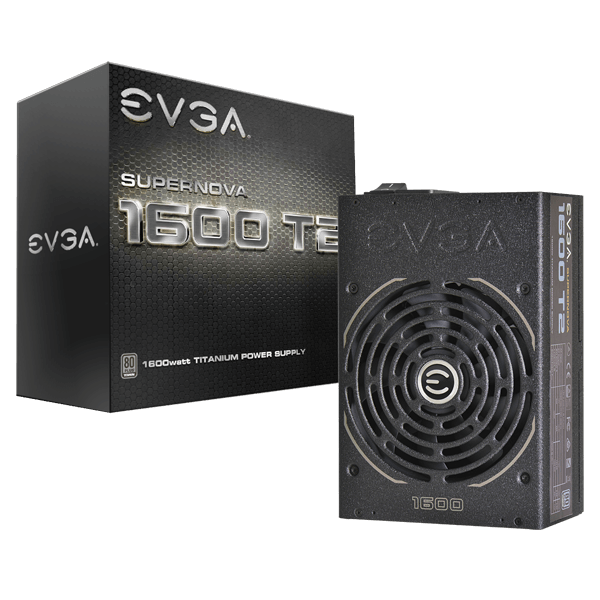EVGA SuperNOVA 1600 T2, 80+ TITANIUM 1600W, Fully Modular, EVGA ECO Mode, 10 Year Warranty, Includes FREE Power On Self Tester Power Supply 220-T2-1600-X1
