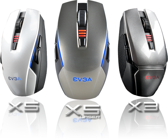 EVGA TORQ X5 and X3 Mice