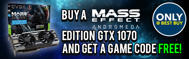 Buy a Mass Effect: Andromeda Edition GTX 1070 and get a game code free!
