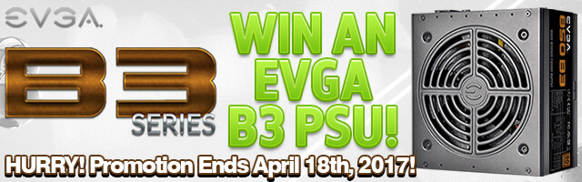 Win an EVGA B3 Power Supply!