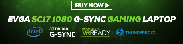 EVGA SC17 1080 G-SYNC Gaming Laptop