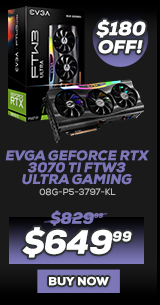 EVGA GeForce RTX 3070 Ti FTW3 ULTRA GAMING - 08G-P5-3797-KL
