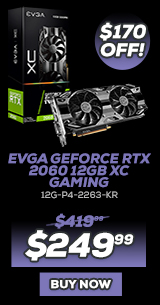 EVGA GeForce RTX 2060 12GB XC GAMING - 12G-P4-2263-KR