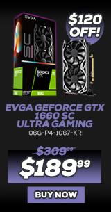 EVGA GeForce GTX 1660 SC ULTRA GAMING - 06G-P4-1067-KR