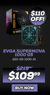 EVGA SuperNOVA 1000 G5, 80 Plus Gold 1000W