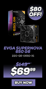 EVGA SuperNOVA 650 G6, 80 Plus Gold 650W
