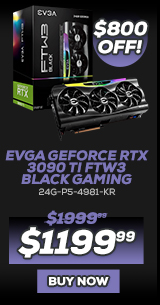 EVGA GeForce RTX 3090 Ti FTW3 BLACK GAMING - 24G-P5-4981-KR