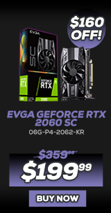 EVGA GeForce RTX 2060 SC, OVERCLOCKED - 06G-P4-2062-KR