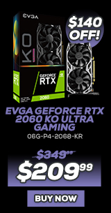 EVGA GeForce RTX 2060 KO ULTRA GAMING - 06G-P4-2068-KR